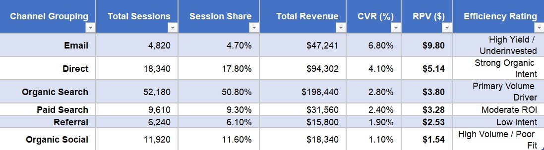 Acquisition Channel & Quality Analysis